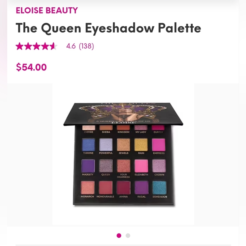 The Queen Eloise Beaut eyeshadow palette | NIB | a queen lies in all of us | $54 - Picture 6 of 7